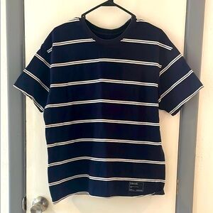 Blue and White Striped T-Shirt
